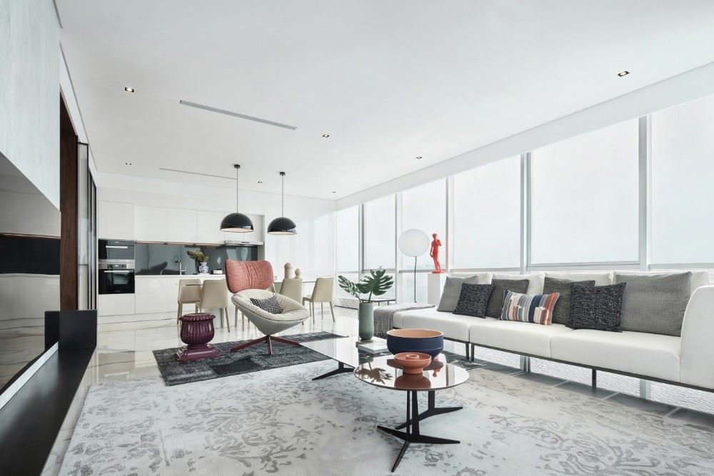 楚雄彝族自治州濱河苑現(xiàn)代簡約風(fēng)格平層裝修案例