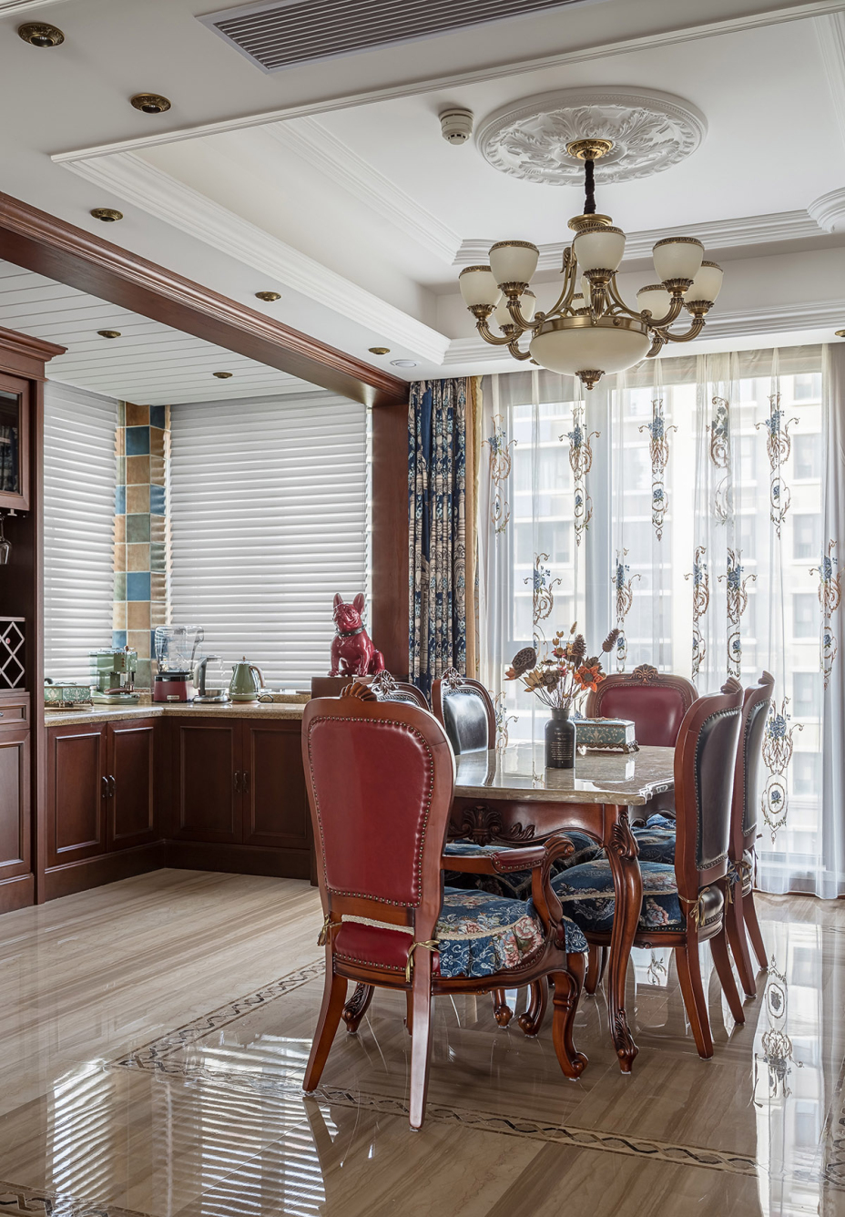新古典風(fēng)格家裝設(shè)計室內(nèi)裝修效果圖-餐廳 新古典風(fēng)格家裝設(shè)計室內(nèi)裝修效果圖-餐廳