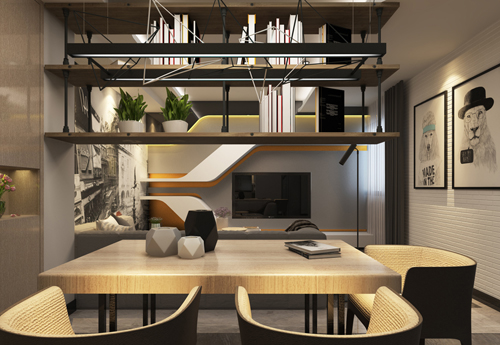 現(xiàn)代前衛(wèi)風格室內裝修效果圖-云和景苑二居88平米-餐廳 現(xiàn)代前衛(wèi)風格室內裝修效果圖-云和景苑二居88平米-餐廳