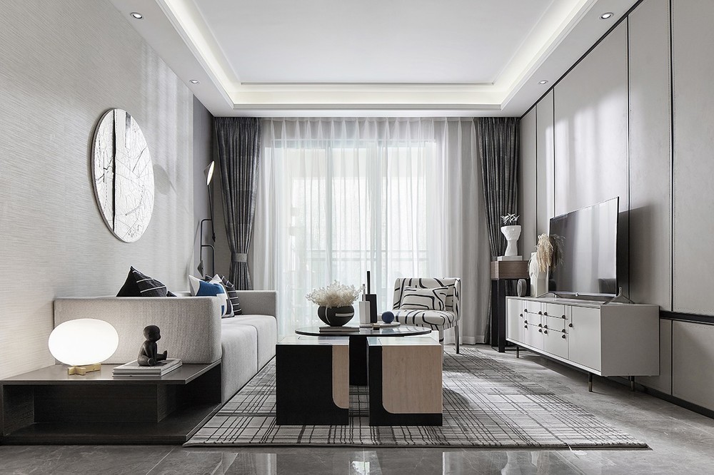 現(xiàn)代簡約風(fēng)格室內(nèi)家裝案例效果圖-客廳 現(xiàn)代簡約風(fēng)格室內(nèi)家裝案例效果圖-客廳