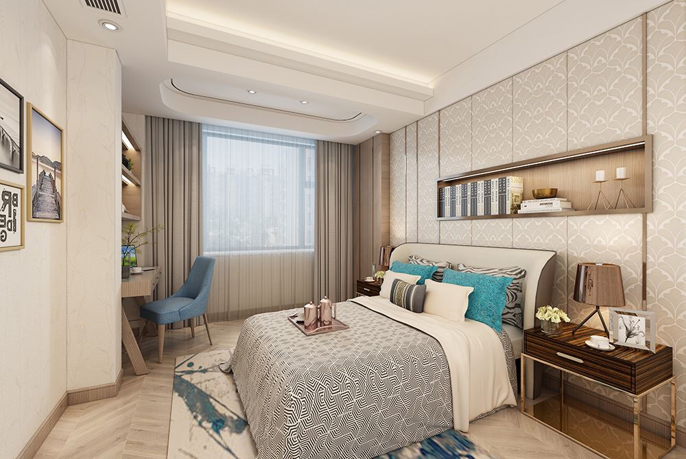 佛山市金地·中南·新城大境新中式風格復式裝修案例