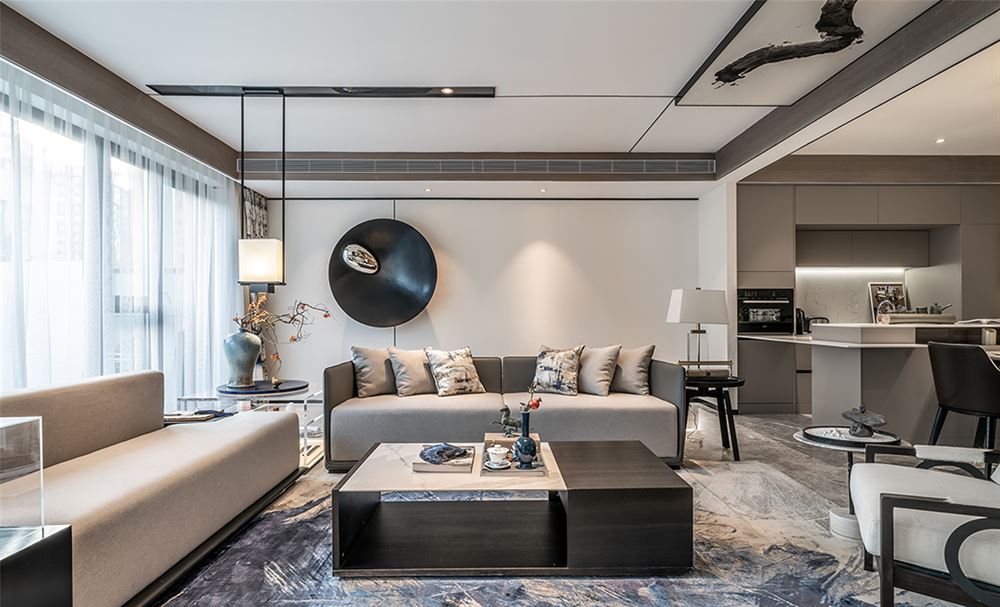 曲靖市金溪苑新中式風(fēng)格別墅裝修案例