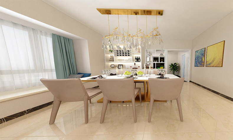 現(xiàn)代簡約風格室內(nèi)裝修效果圖-碧桂園鳳南花園三居130平米-室內(nèi)餐廳裝修設計 現(xiàn)代簡約風格室內(nèi)裝修效果圖-碧桂園鳳南花園三居130平米-室內(nèi)餐廳裝修設計