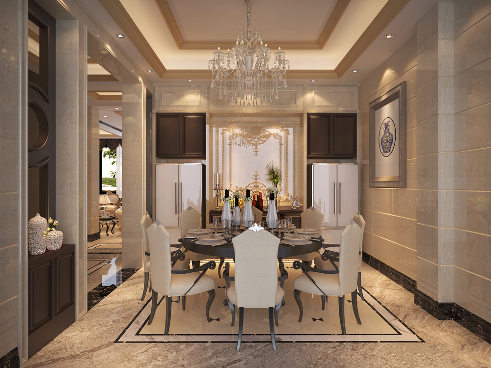 韶關(guān)市沛瀧御峰花園歐式風(fēng)格別墅裝修案例