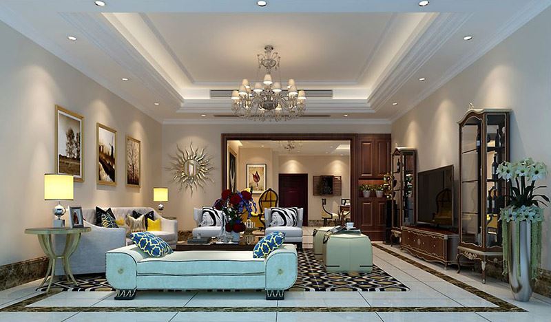 佛山市金茂綠島湖美式風格復式裝修案例