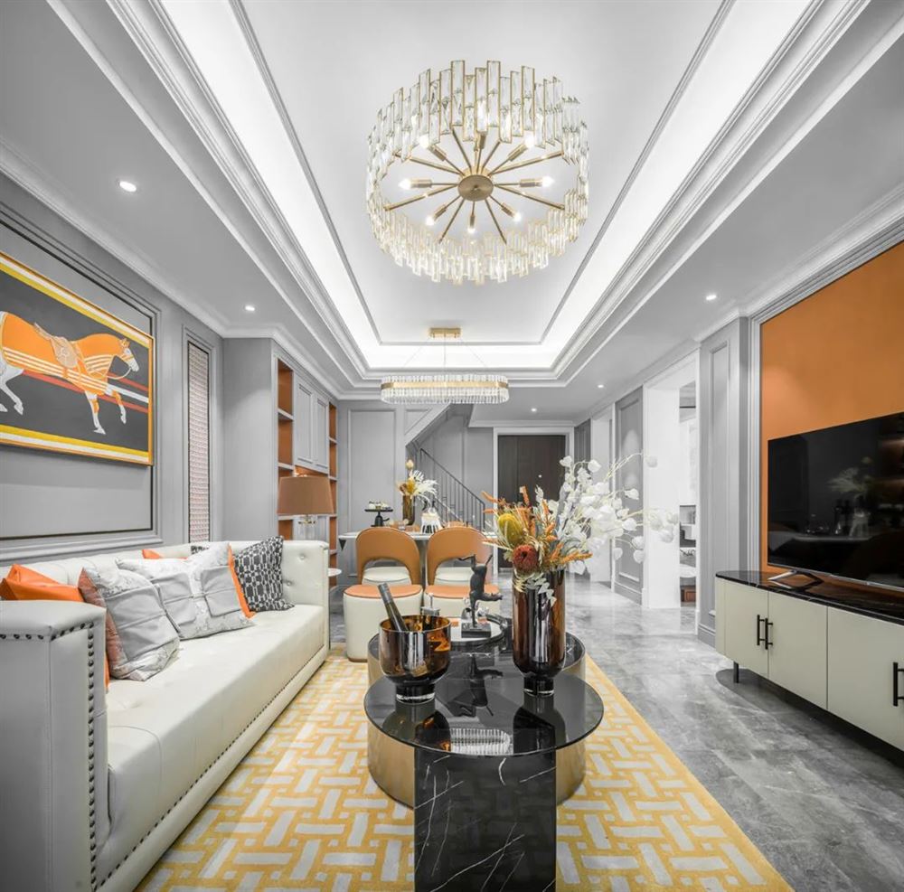 佛山市萬科悅都薈輕奢風格復式裝修案例