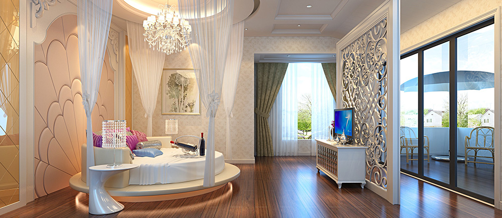 歐式風(fēng)格別墅裝修設(shè)計效果圖-萬科水晶城別墅425平米-別墅裝修設(shè)計臥室 歐式風(fēng)格別墅裝修設(shè)計效果圖-萬科水晶城別墅425平米-別墅裝修設(shè)計臥室