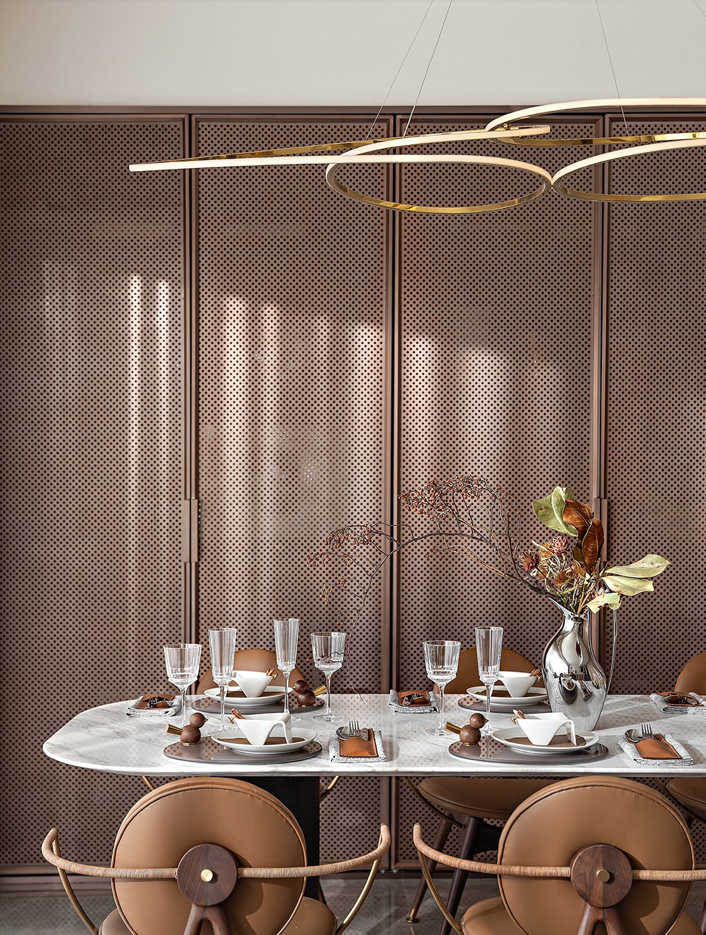 現(xiàn)代輕奢風(fēng)格家裝設(shè)計(jì)室內(nèi)裝修效果圖-餐廳 現(xiàn)代輕奢風(fēng)格家裝設(shè)計(jì)室內(nèi)裝修效果圖-餐廳