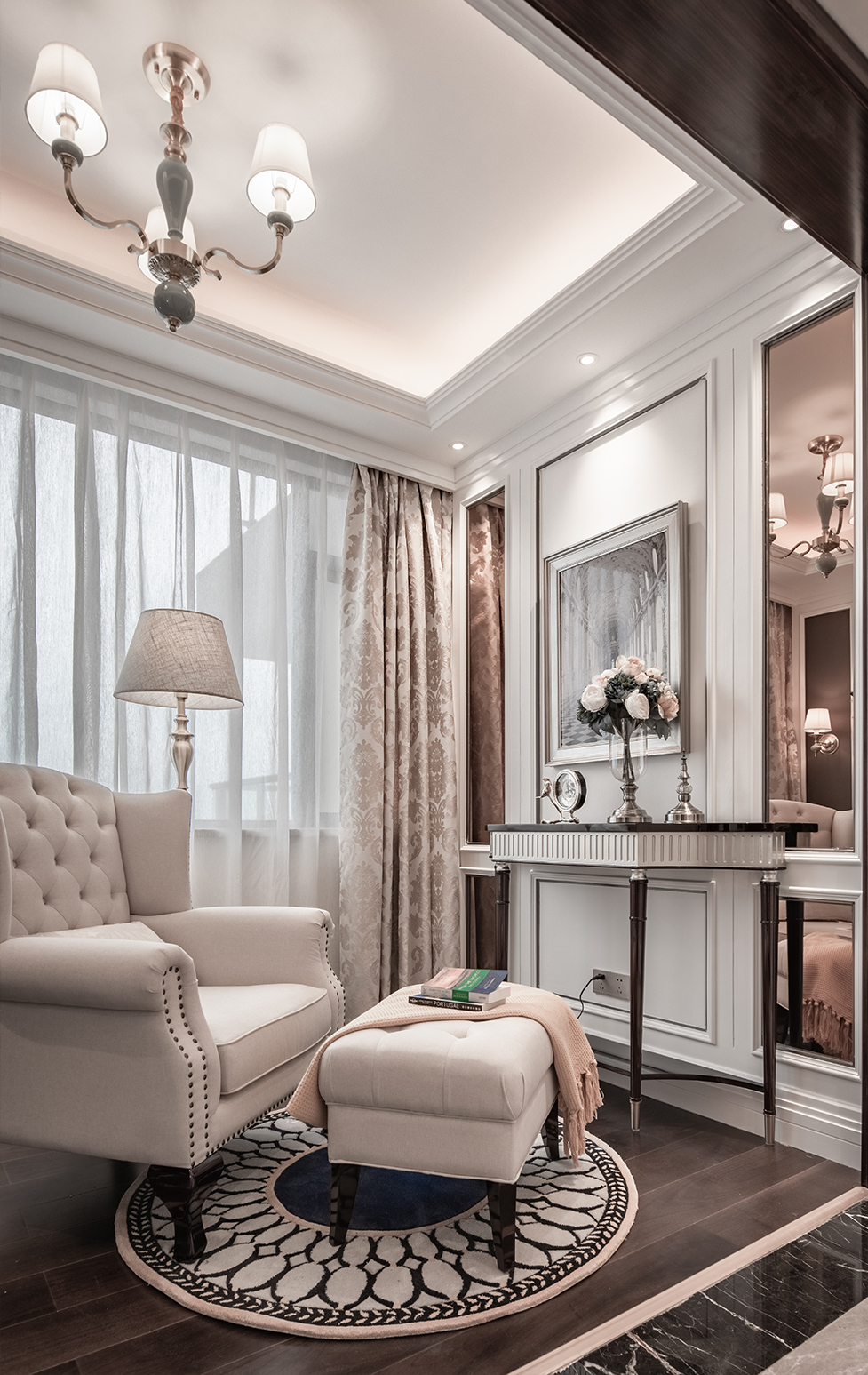 現(xiàn)代法式風格室內設計家裝案例-陽臺 現(xiàn)代法式風格室內設計家裝案例-陽臺