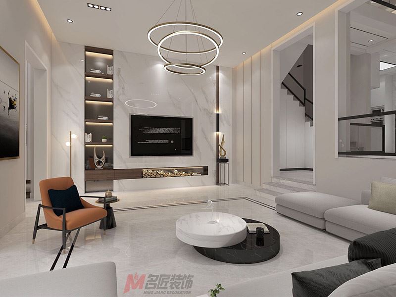 自貢市建華·南湖俊景現(xiàn)代簡約風格別墅裝修案例