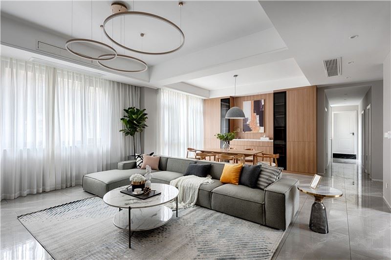 惠州市中洲中央公園北歐風格三居室裝修案例