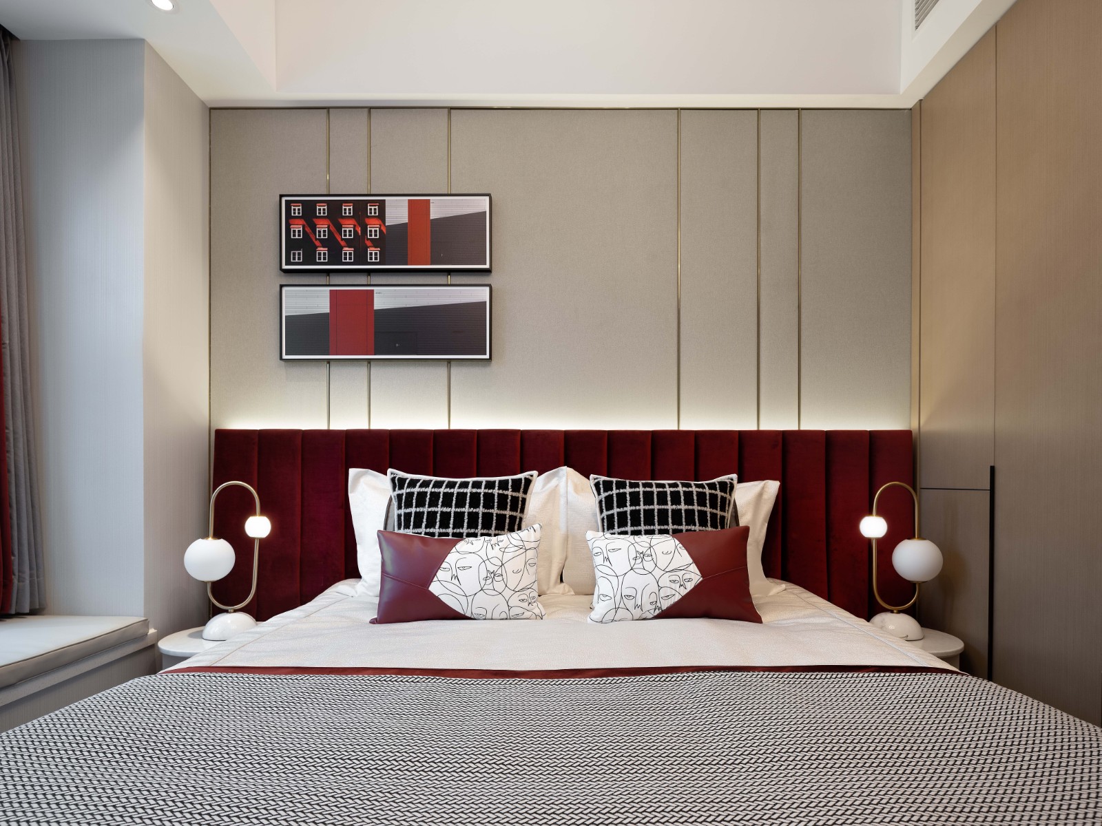 現(xiàn)代輕奢風(fēng)格室內(nèi)設(shè)計(jì)家裝案例-臥室 現(xiàn)代輕奢風(fēng)格室內(nèi)設(shè)計(jì)家裝案例-臥室