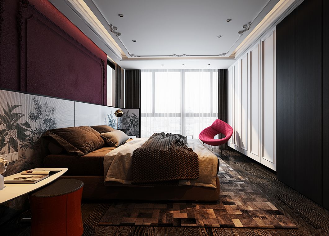 時尚輕奢風(fēng)格家裝設(shè)計(jì)室內(nèi)裝修效果圖-主臥 時尚輕奢風(fēng)格家裝設(shè)計(jì)室內(nèi)裝修效果圖-主臥