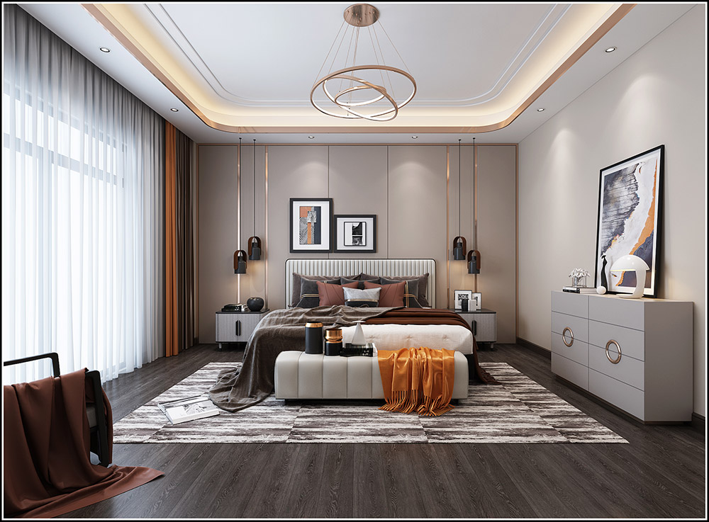 輕奢風(fēng)格別墅裝修效果圖-格林天成別墅400平米-臥室 輕奢風(fēng)格別墅裝修效果圖-格林天成別墅400平米-臥室