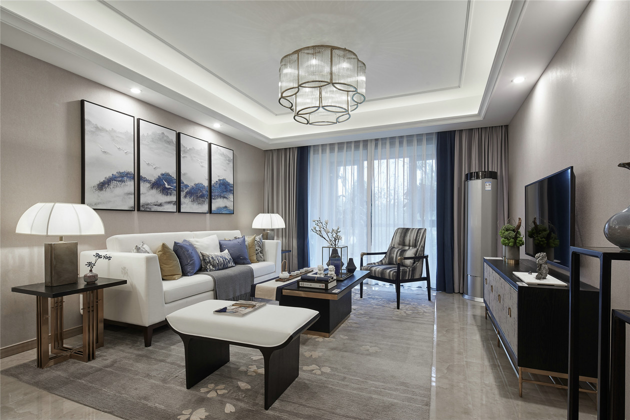 新中式風(fēng)格室內(nèi)設(shè)計家裝案例-客廳 新中式風(fēng)格室內(nèi)設(shè)計家裝案例-客廳