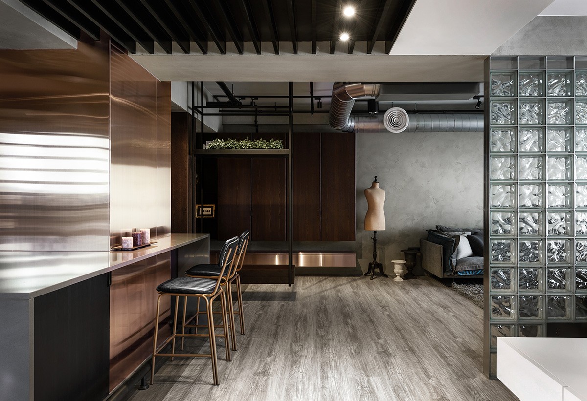 工業(yè)風(fēng)風(fēng)格家裝設(shè)計(jì)室內(nèi)裝修效果圖-餐廳吧臺(tái) 工業(yè)風(fēng)風(fēng)格家裝設(shè)計(jì)室內(nèi)裝修效果圖-餐廳吧臺(tái)