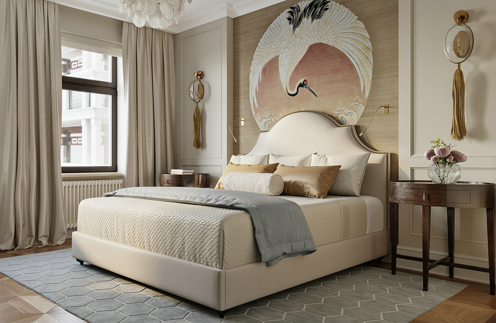 田園輕奢風(fēng)格室內(nèi)裝修效果圖-碧桂園新仕界四居180平米-臥室 田園輕奢風(fēng)格室內(nèi)裝修效果圖-碧桂園新仕界四居180平米-臥室