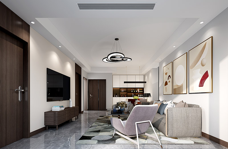 龍德花園三居137平米北歐風(fēng)格裝修案例-客廳 龍德花園三居137平米北歐風(fēng)格裝修案例-客廳