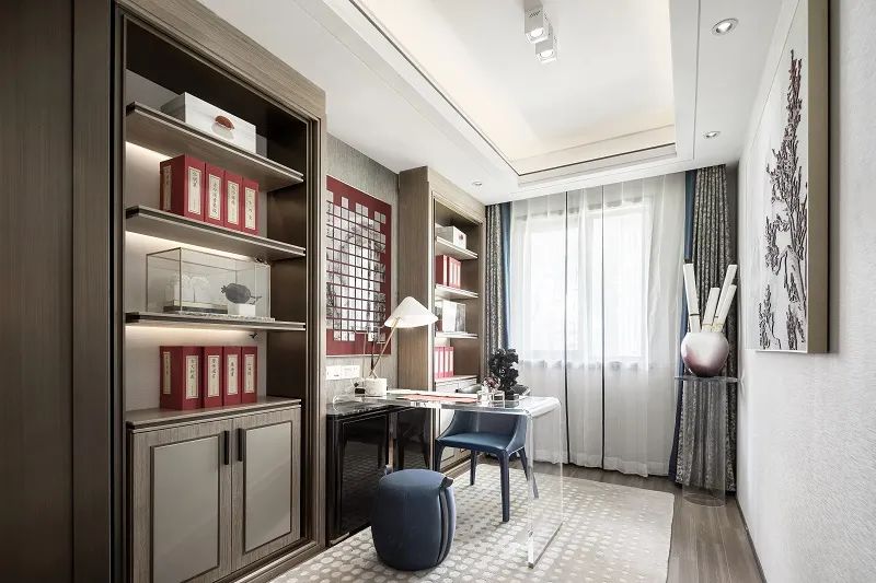 新中式風(fēng)格室內(nèi)設(shè)計(jì)家裝案例-書房 新中式風(fēng)格室內(nèi)設(shè)計(jì)家裝案例-書房