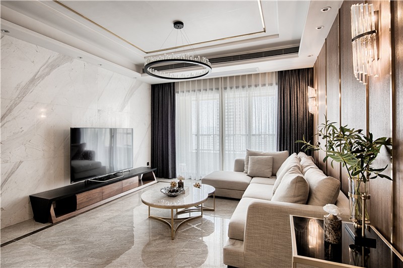 后現(xiàn)代港式風格家裝設計室內裝修效果圖-客廳 后現(xiàn)代港式風格家裝設計室內裝修效果圖-客廳