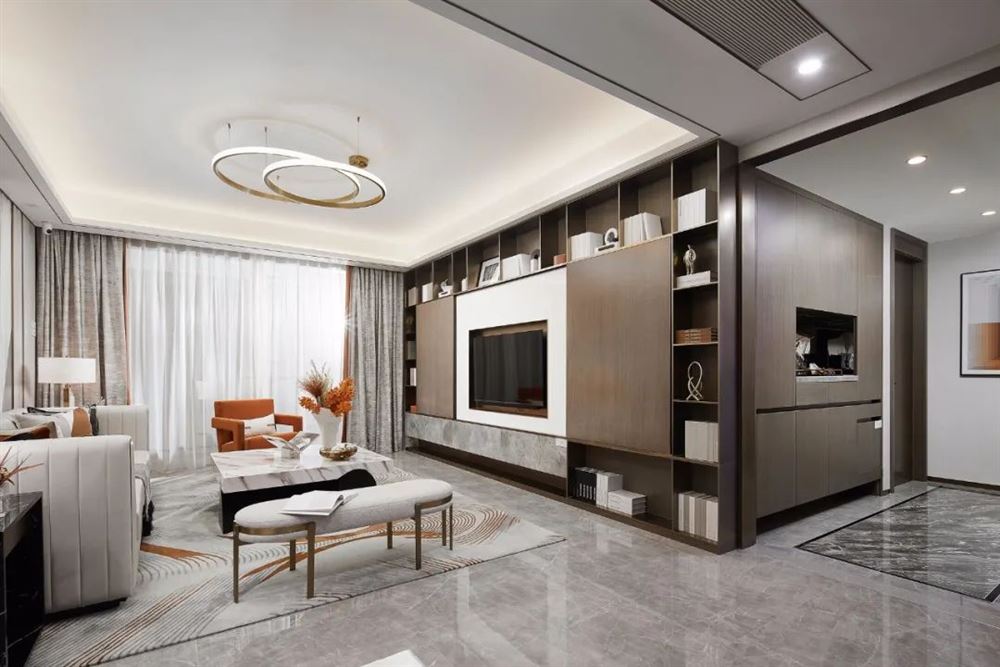 佛山市萬科悅都薈現(xiàn)代簡約風格四居室裝修案例