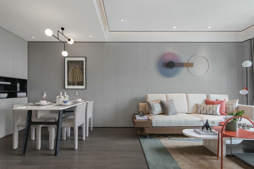 清遠市碧桂園陽山首府歐式風格三居室裝修案例