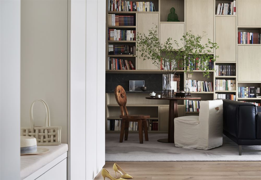 江門市花城又一村現代簡約風格三居室裝修案例