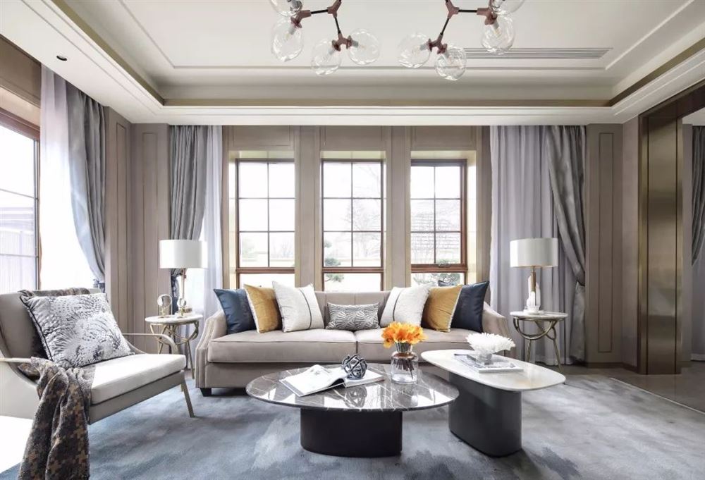 廣州市豪利花園輕奢風(fēng)格三居室裝修案例