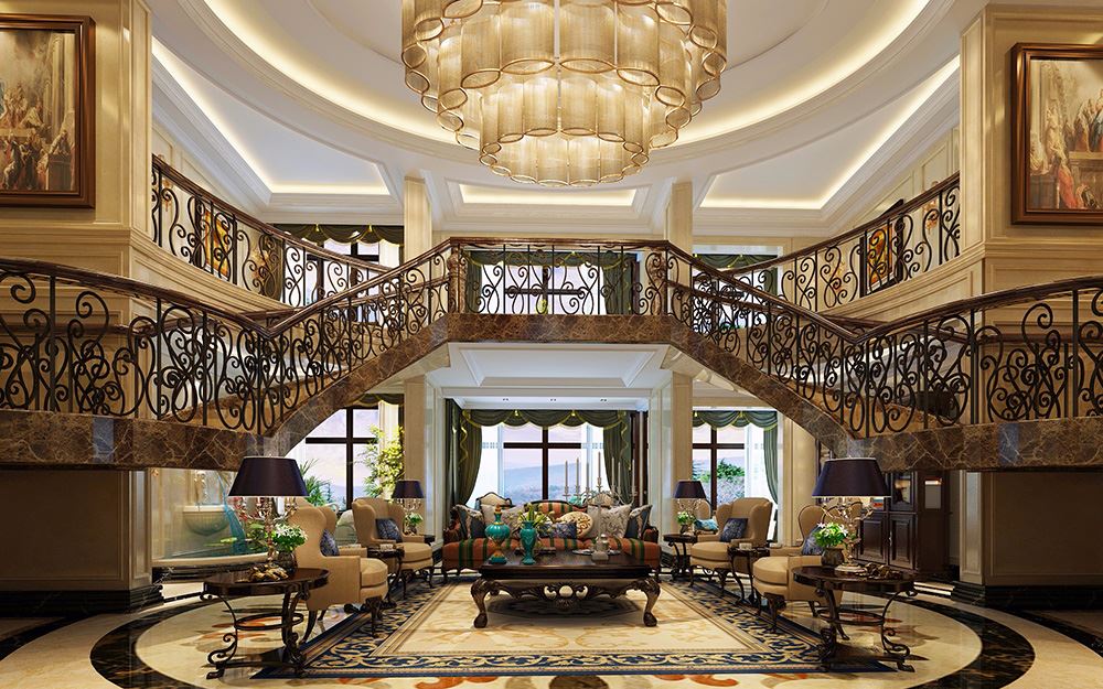 佛山市保利維塔歐式風(fēng)格別墅裝修案例