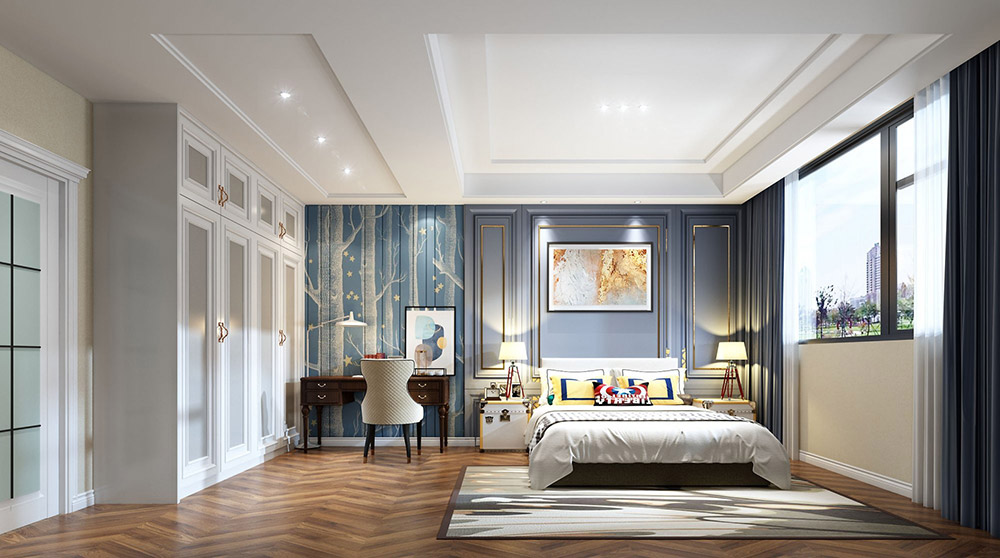 蘭花苑別墅680平米-中式風(fēng)格裝修案例-次臥 蘭花苑別墅680平米-中式風(fēng)格裝修案例-次臥