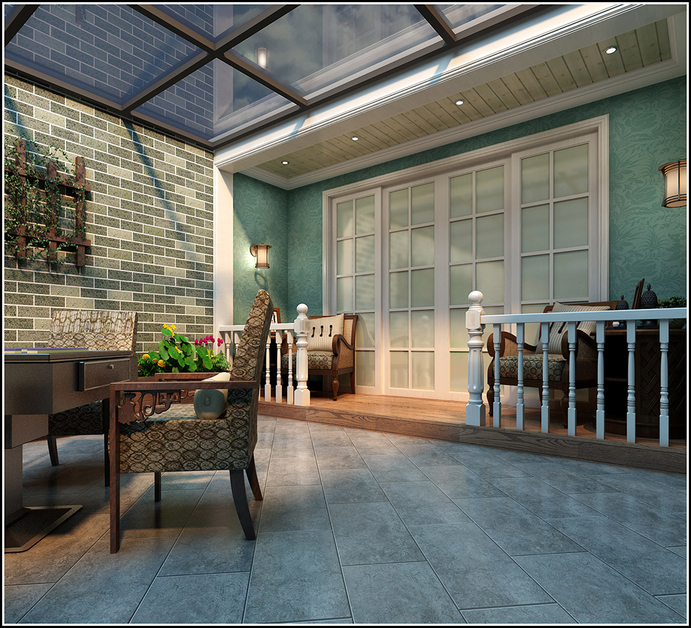 大同鉑藍(lán)郡別墅410平米地中海風(fēng)格裝修案例-陽光房 大同鉑藍(lán)郡別墅410平米地中海風(fēng)格裝修案例-陽光房