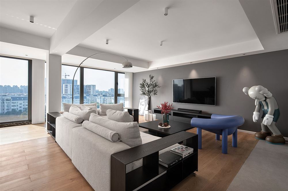 佛山市碧桂園智慧慢城現(xiàn)代簡(jiǎn)約風(fēng)格三居室裝修案例