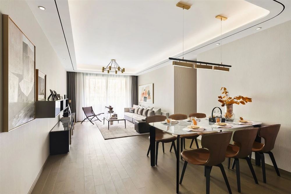 佛山市金地·中南·新城大境輕奢風格三居室裝修案例