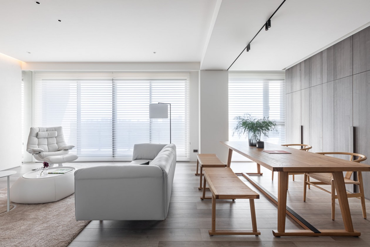 現(xiàn)代極簡風格室內設計家裝案例-客餐廳 現(xiàn)代極簡風格室內設計家裝案例-客餐廳