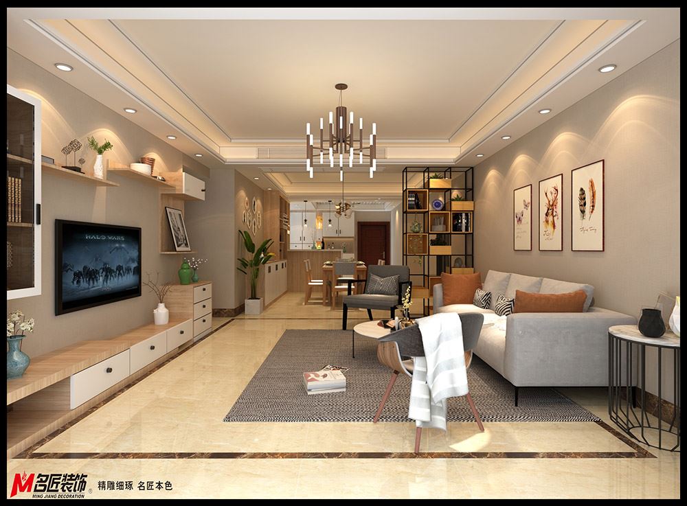 茂名市畜牧獸醫(yī)局宿舍現(xiàn)代簡約風(fēng)格二居室裝修案例