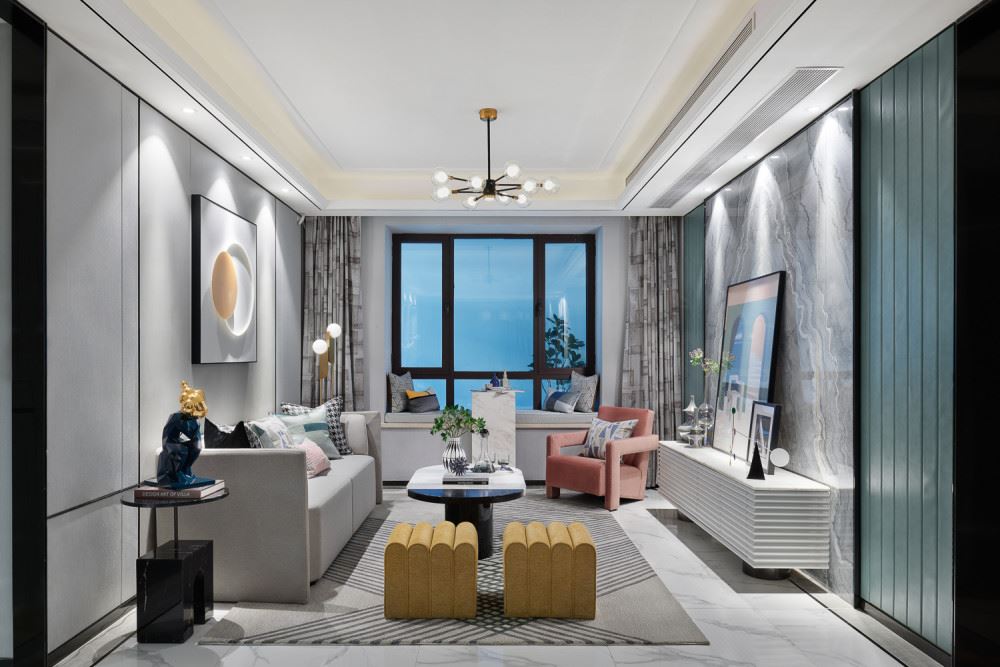 佛山市碧桂園&middot;嶺南盛世輕奢風格三居室裝修案例