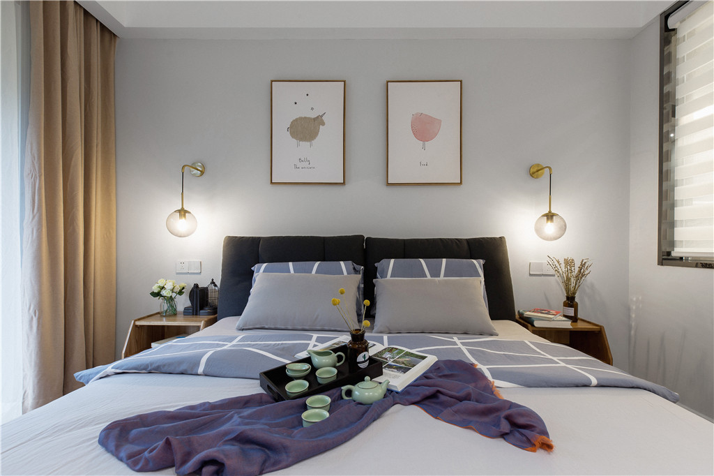 棲霞熙園三居136平米北歐風(fēng)格裝修案例-臥室 棲霞熙園三居136平米北歐風(fēng)格裝修案例-臥室