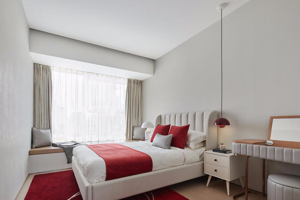 現(xiàn)代簡約風格室內(nèi)家裝案例效果圖-次臥 現(xiàn)代簡約風格室內(nèi)家裝案例效果圖-次臥