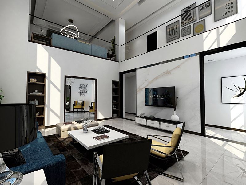 曲靖市紅盾苑歐式風格別墅裝修案例