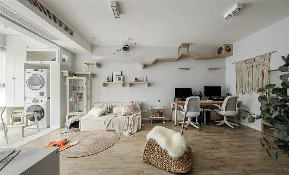 北歐簡約風格家裝設計室內(nèi)裝修效果圖-客廳全景 北歐簡約風格家裝設計室內(nèi)裝修效果圖-客廳全景