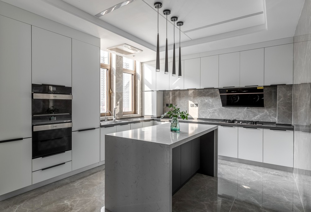現(xiàn)代簡約風格室內家裝案例效果圖-廚房 現(xiàn)代簡約風格室內家裝案例效果圖-廚房