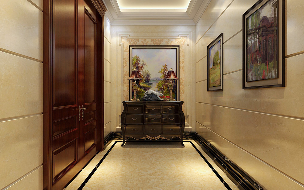 歐式風(fēng)格別墅裝修設(shè)計效果圖-龍光天瀛別墅430平米-別墅走廊裝修設(shè)計 歐式風(fēng)格別墅裝修設(shè)計效果圖-龍光天瀛別墅430平米-別墅走廊裝修設(shè)計