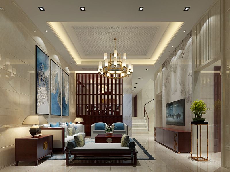 泰州市長(zhǎng)江玫瑰園別墅小區(qū)現(xiàn)代簡(jiǎn)約風(fēng)格別墅裝修案例