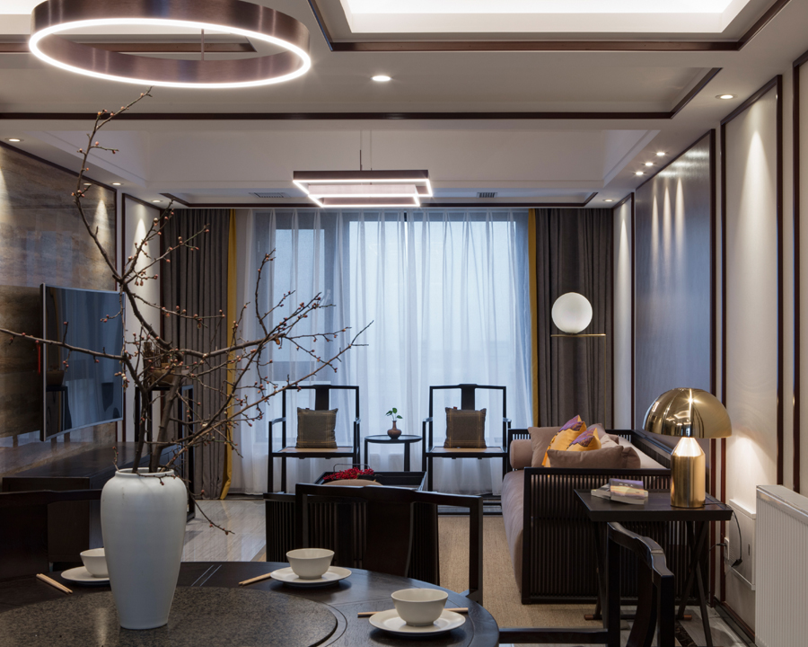 新中式風(fēng)格室內(nèi)設(shè)計(jì)家裝案例-餐廳 新中式風(fēng)格室內(nèi)設(shè)計(jì)家裝案例-餐廳