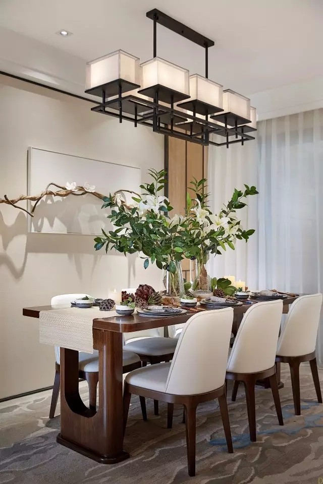 現(xiàn)代中式風(fēng)格室內(nèi)設(shè)計家裝案例-餐廳 現(xiàn)代中式風(fēng)格室內(nèi)設(shè)計家裝案例-餐廳