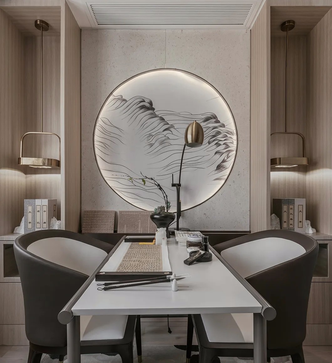 新中式風(fēng)格家裝設(shè)計(jì)室內(nèi)裝修效果圖-書(shū)房 新中式風(fēng)格家裝設(shè)計(jì)室內(nèi)裝修效果圖-書(shū)房