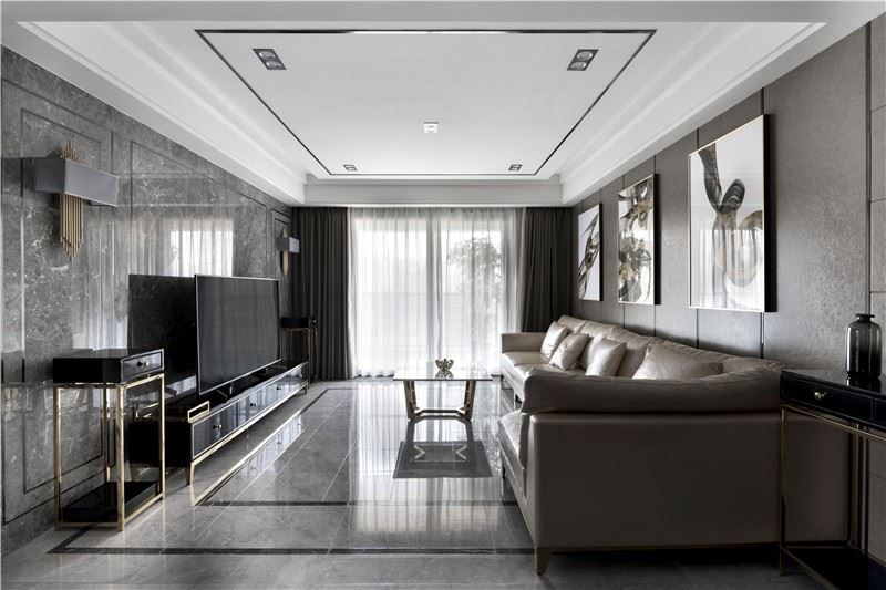 佛山市碧桂園智慧慢城輕奢風(fēng)格四居室裝修案例