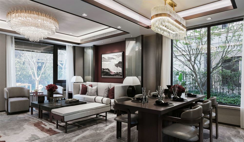 佛山市碧桂園智慧慢城新中式風(fēng)格別墅裝修案例