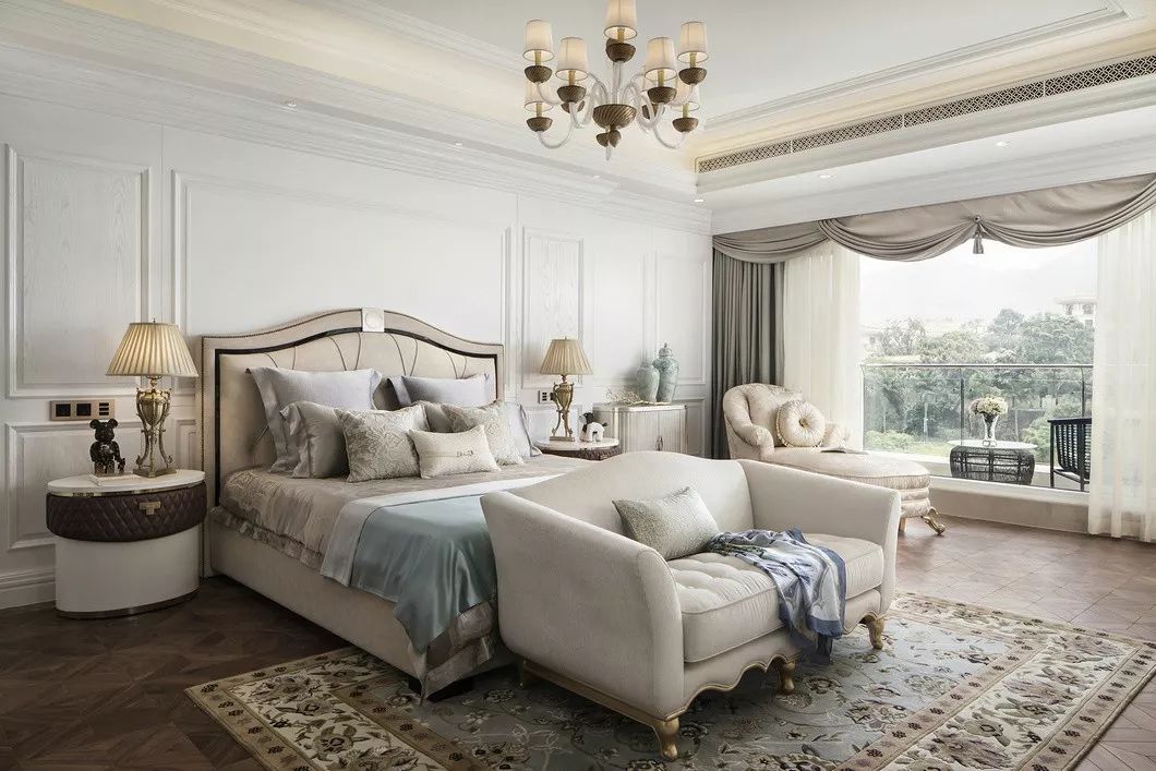 佛山裝修公司法式風格別墅裝修效果圖-主臥 佛山裝修公司法式風格別墅裝修效果圖-主臥
