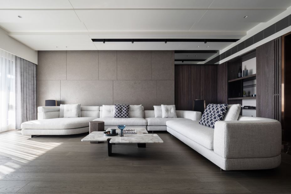 江門市花城又一村現代簡約風格三居室裝修案例